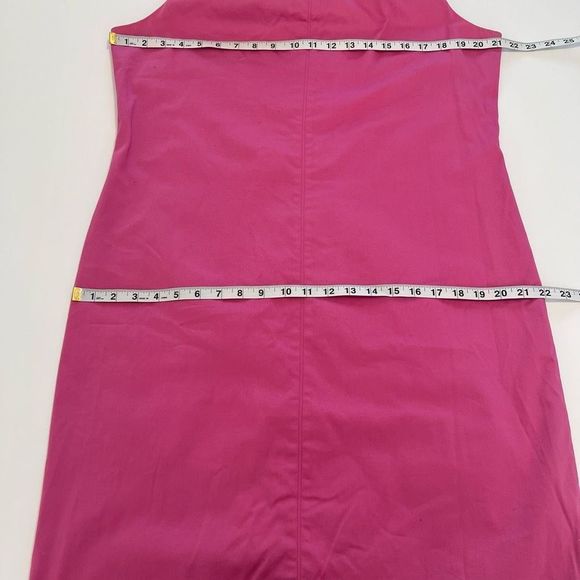 Lauren Ralph Lauren Women's Pink Back Zip Sleeveless Paneled Sheath Dress Sz 14 - Picture 11 of 14